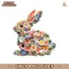 Spring Watercolor Floral Easter Bunny PNG