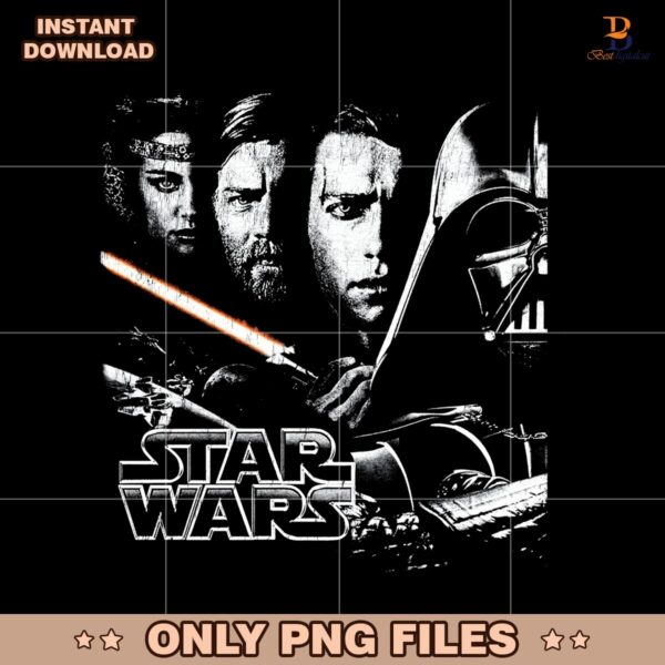Star Wars Obi Wan Kenobi Skywalker Darth Vader Princess Leia PNG