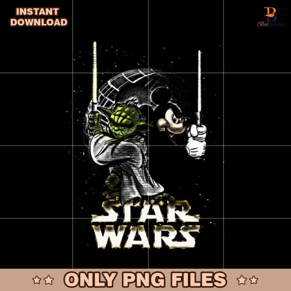 Star Wars Yoda Mickey Vintage Disney Star Wars PNG