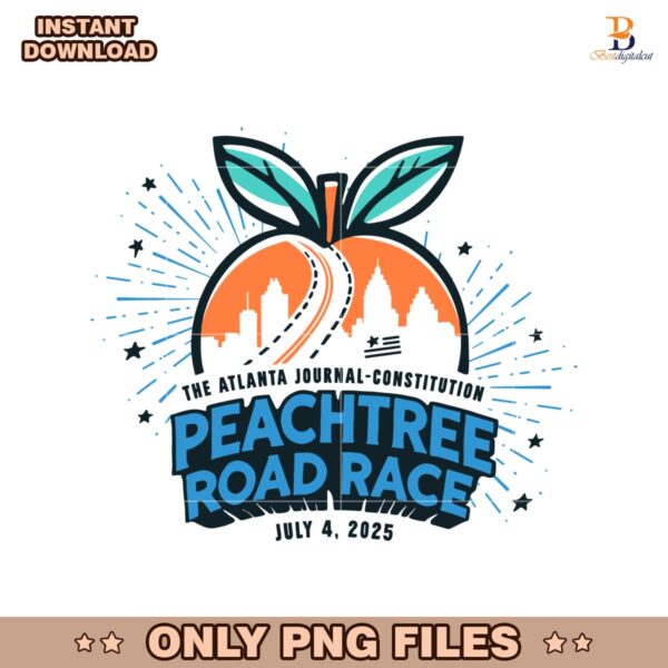 The Atlanta Journal Constitution Peachtree Road Race 2025 SVG