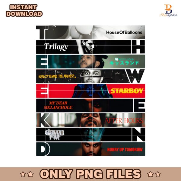 The Weeknd Alphabet Album PNG