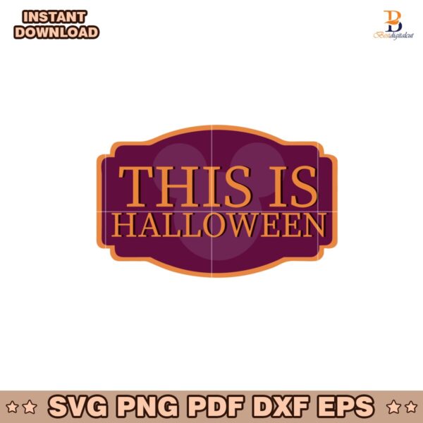 This Is Halloween Sticker Disney Svg Instant Download