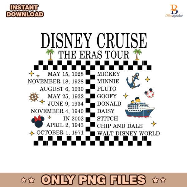 Two Side Cruise Era Tour Mickey  Coquette Magical Bow PNG