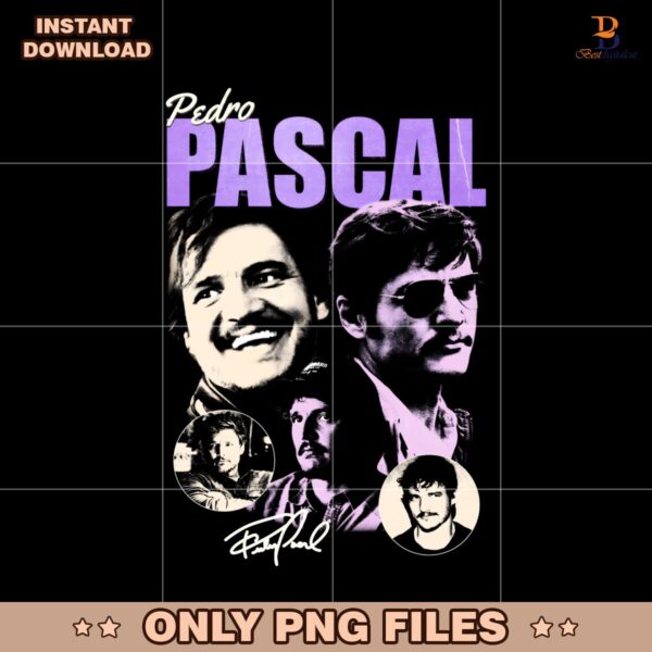 Vintage 90S Actor Pedro Pascal Signature PNG