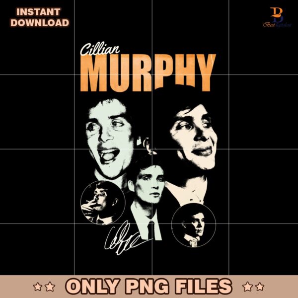 Vintage 90S Cillian Murphy Actor Signature PNG