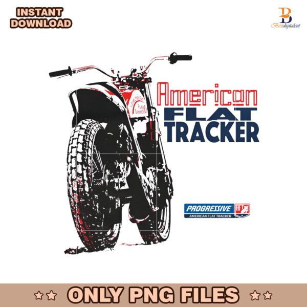 Vintage American Flat Tracker Atv Bike PNG