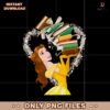 Vintage Disney Cartoon Beauty And The Beast Princess Belle PNG