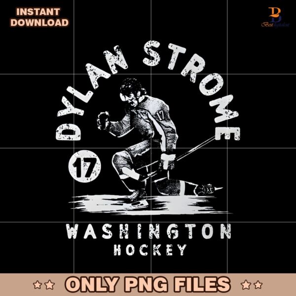Vintage Dylan Strome 17 Washington Hockey PNG