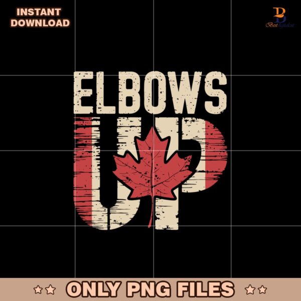 Vintage Elbows Up Canada Est 1867 Canadian Pride Png
