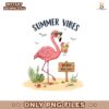 Vintage Flamingo  Summer Vibes PNG