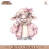 Vintage Happy  Easter Sheep Blowing Bubble PNG