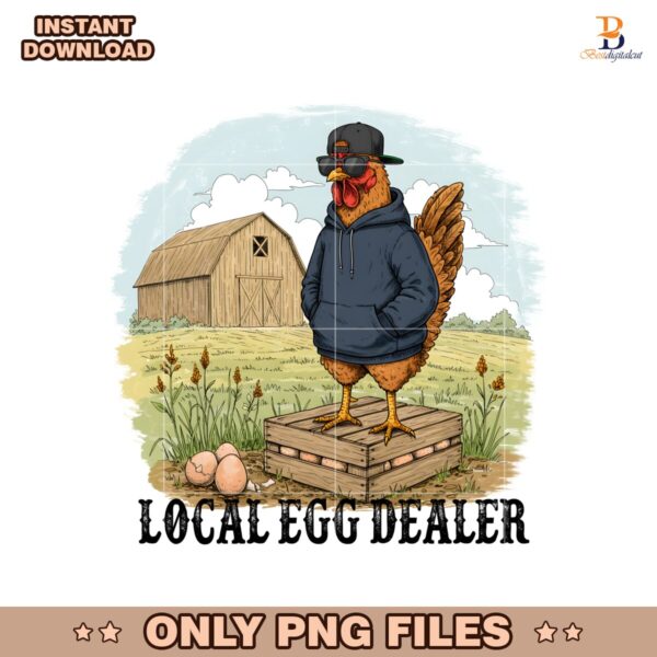 Vintage Local Egg Dealer PNG