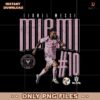 Vintage Miami CF Lionel Messi Major League Soccer Png