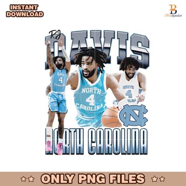 Vintage RJ Davis North Carolina Tar Heels Png