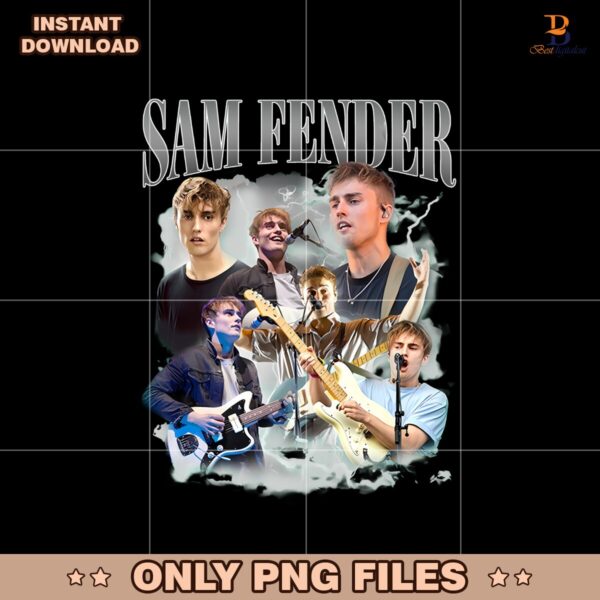 Vintage Sam Fender Bootleg Music Png Sublimation