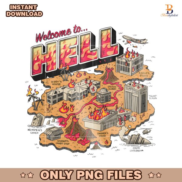 Welcome To Hell A Fiery Cartoon Map Adventure