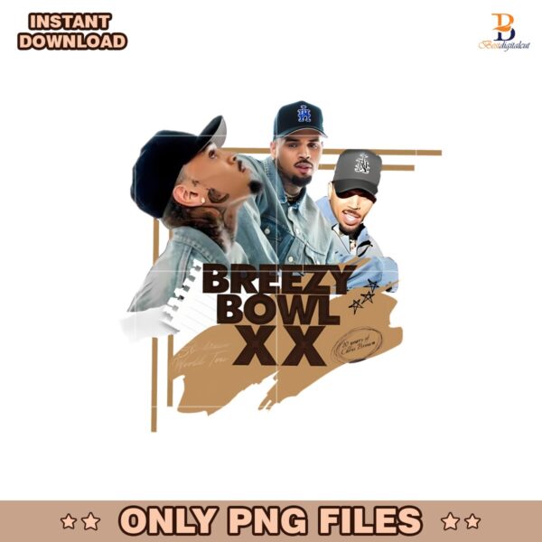 20 Years Old Of Chris Brown Breezy Bowl XX Tour Png