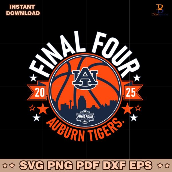 2025 Final Four Auburn Tigers Basketball SVG