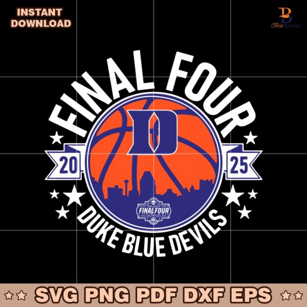 2025 Final Four Duke Blue Devils Mens Basketball SVG