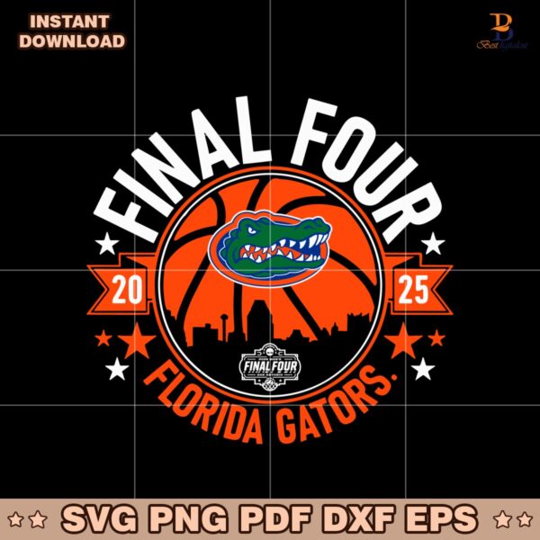2025 Final Four Florida Gators Basketball SVG