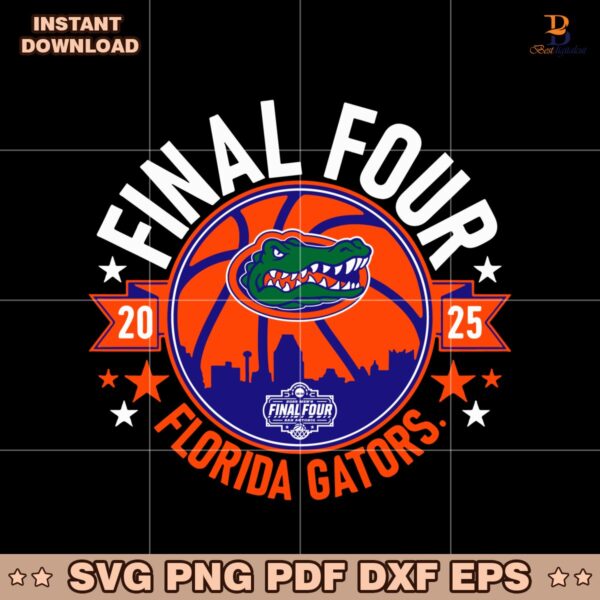 2025 Final Four Florida Gators Mens Basketball SVG