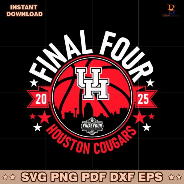 2025 Final Four Houston Cougars Mens Basketball SVG