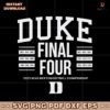 2025 Ncaa Basketball Duke All Time Final Fours SVG