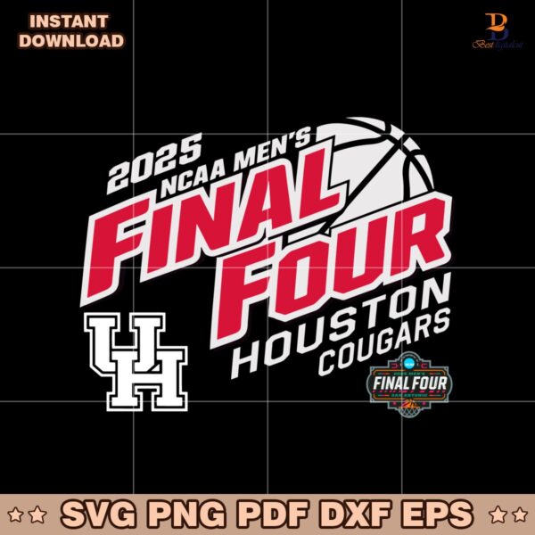 2025 Ncaa Mens Final Four Houston Cougars Basketball SVG