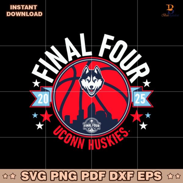 2025 Womens Final Four Uconn Huskies Basketball SVG