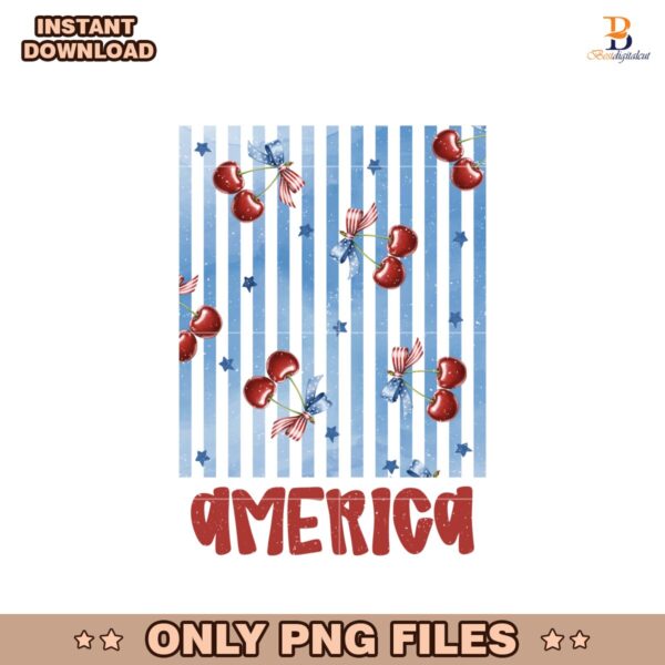 4Th July Cherry Coquette Patriotic PNG
