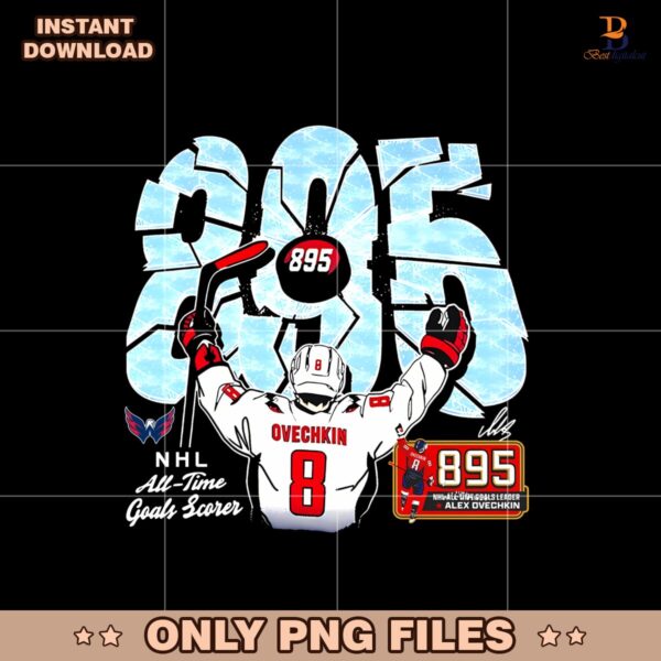 Alex Ovechkin 895 Goals All Time Goals Scores Signature Png