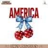 America Cherries Coquette Bow Usa Flag Png