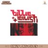 Anime Style Billie Eilish Red Aesthetic PNG