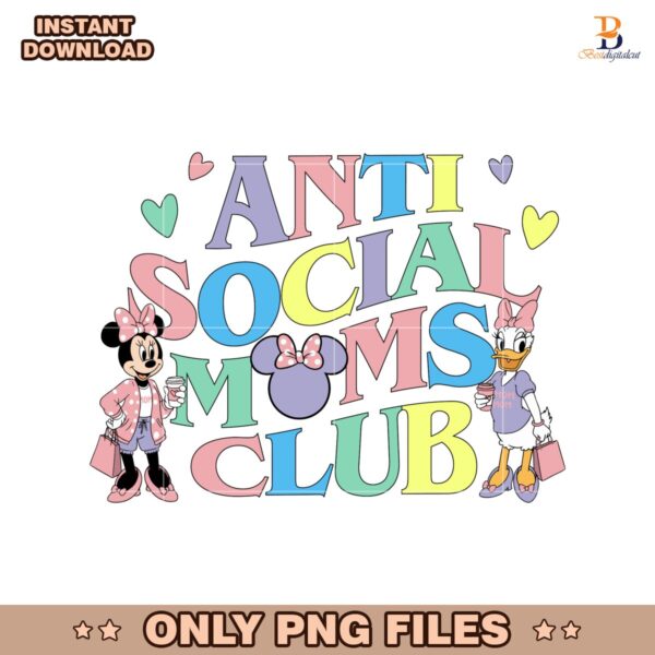 Anti Social Mom Club Vacation Mode PNG
