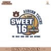 Auburn Tigers 2025 Sweet 16 Final Four Png
