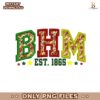 Bhm Floral Patch Juneteenth 1865 Vintage PNG