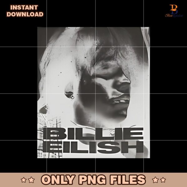 Billie Eilish Acid Wash Graphic Png Sublimation
