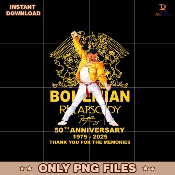 Bohemian Rhapsody 55th Anniversary 1975 2025 Png