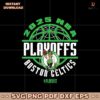 Boston 2025 Playoffs NBA Game Time Basketball Svg