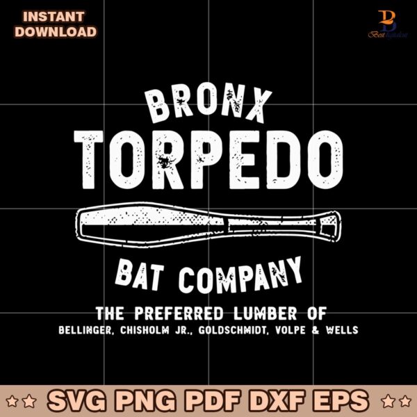 Bronx Torpedo Bat Company New York Yankees Baseball SVG