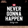 Canada Never Gonna Happen Not For Sale SVG