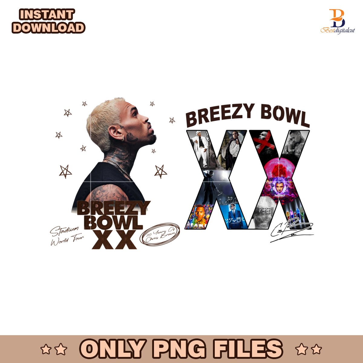 Chris Brown 1111 Tour 2024 Breezy Bowl XX Png