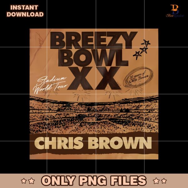 Chris Brown Breezy Bowl Tour Jersey Tour 2025 Png