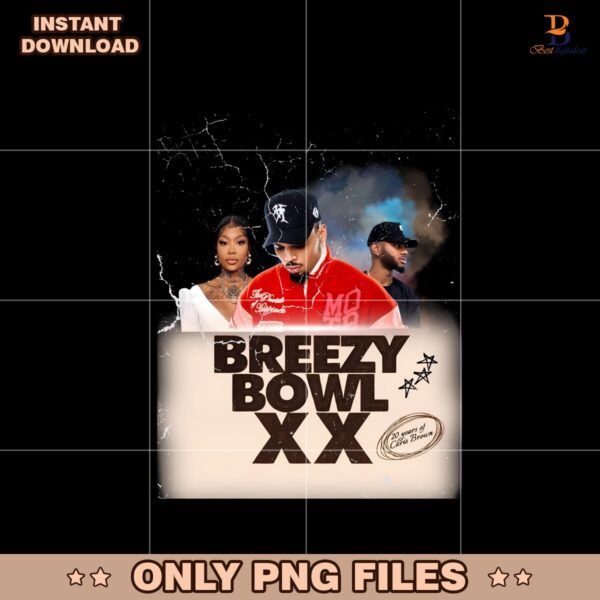 Chris Brown Breezy Bowl XX Png Instant Download