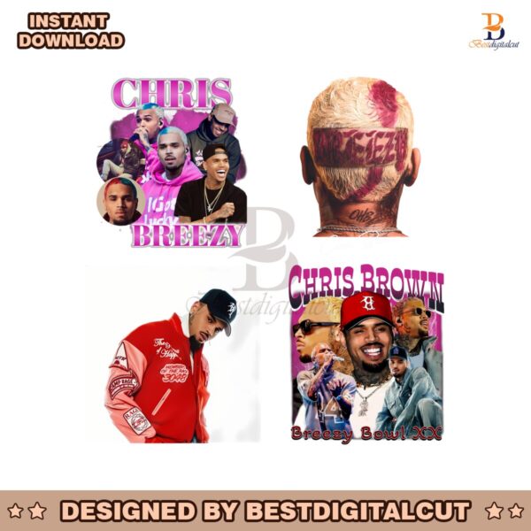 Chris Brown Breezy Bowl XX Tour 2025 PNG Bundle Files