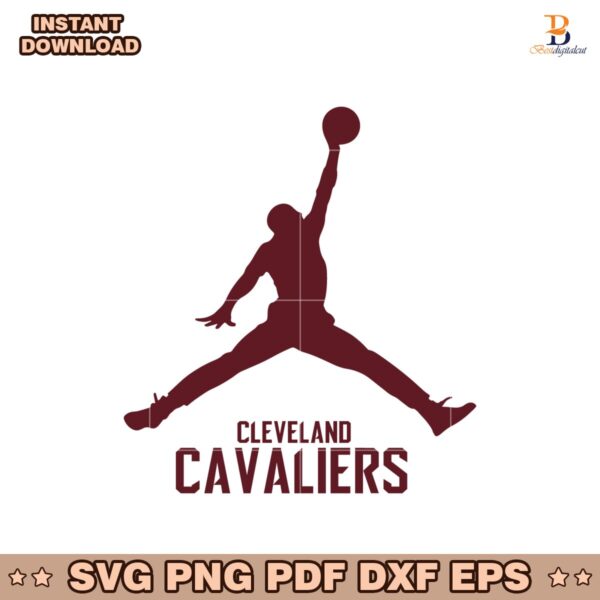 Cleveland Cavaliers Essential Jordan NBA Playoffs 2025 Svg