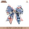 Coquette American Girl Bow Patriotic Png