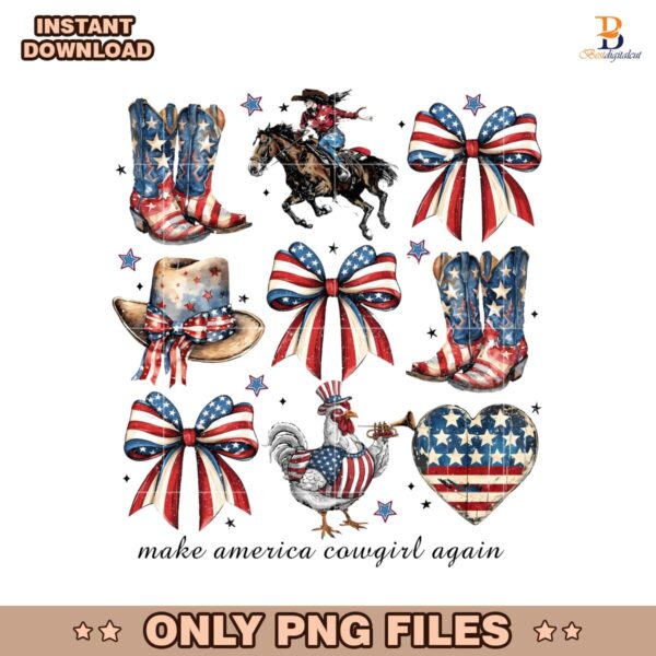 Coquette Bow Patriotic Preppy American Flag Bow Png