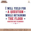 Cory Booker Filibuster I Will Yield For A Question Svg