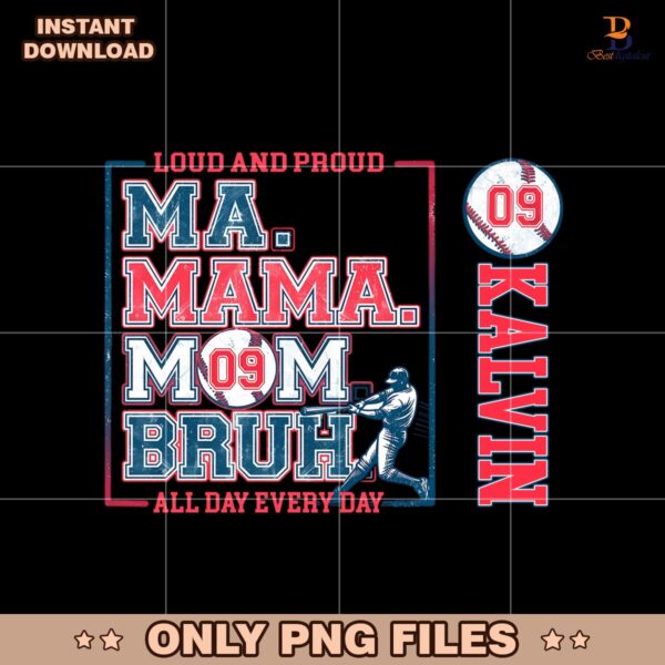 Custom Baseball Mom Bruh Mama Softball Season Png